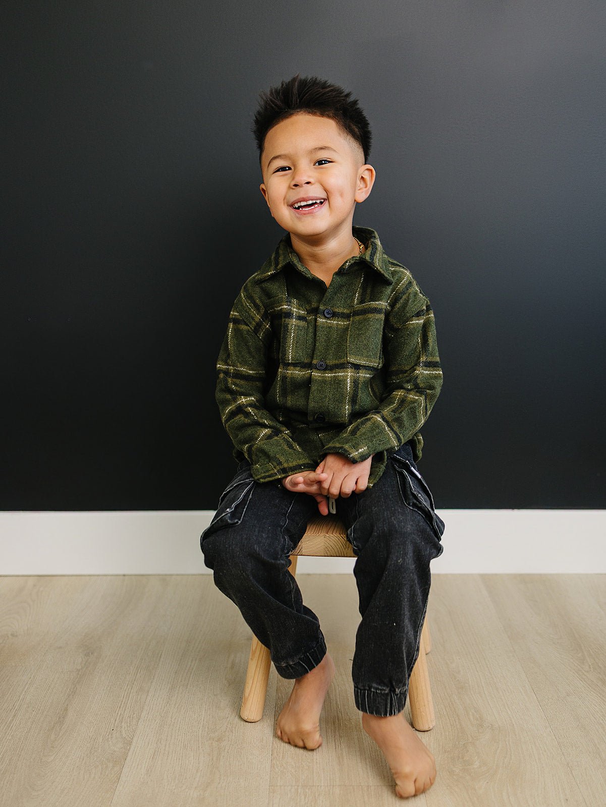 Max Button Up Shirt - Olive + Scout