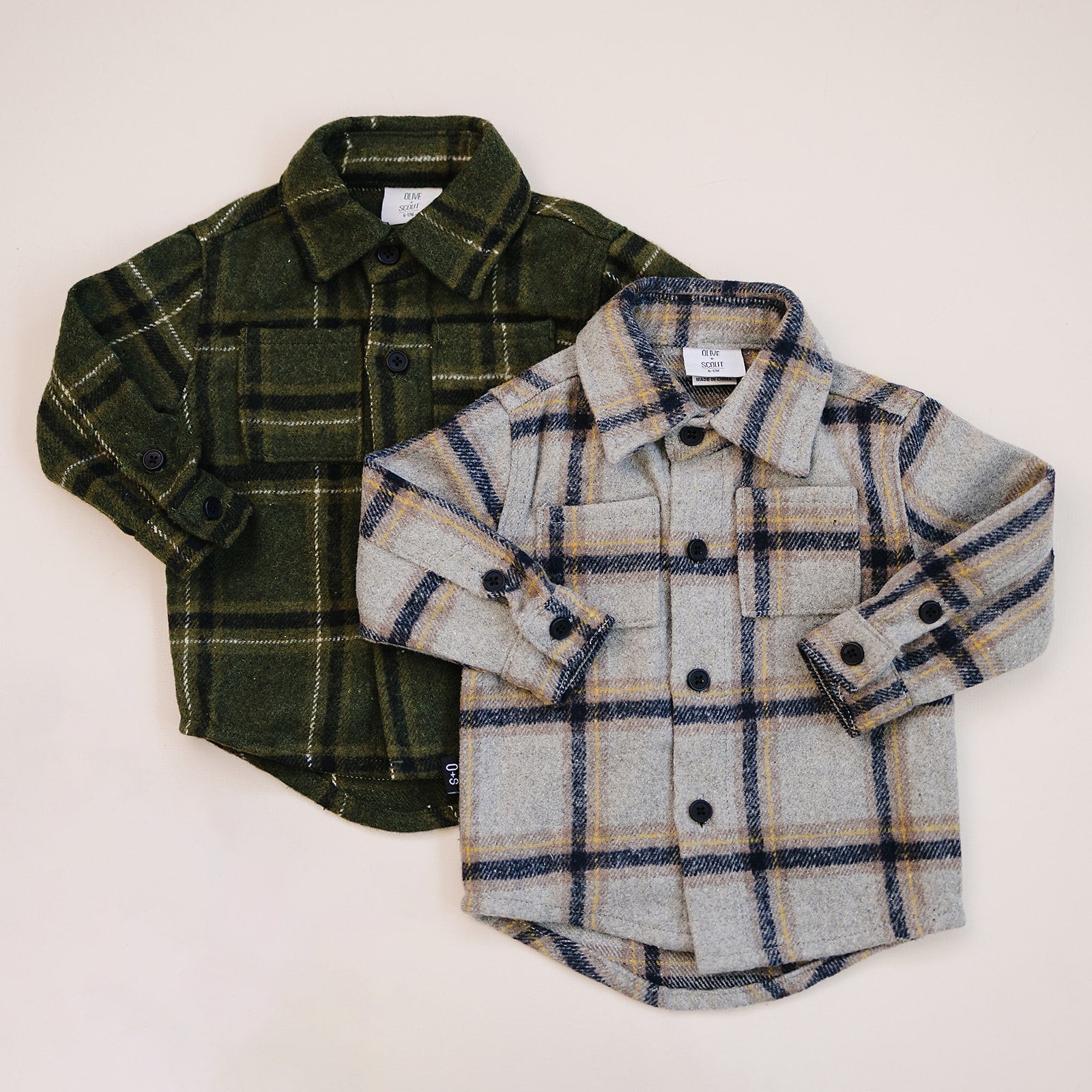 Max Button Up Shirt - Olive + Scout