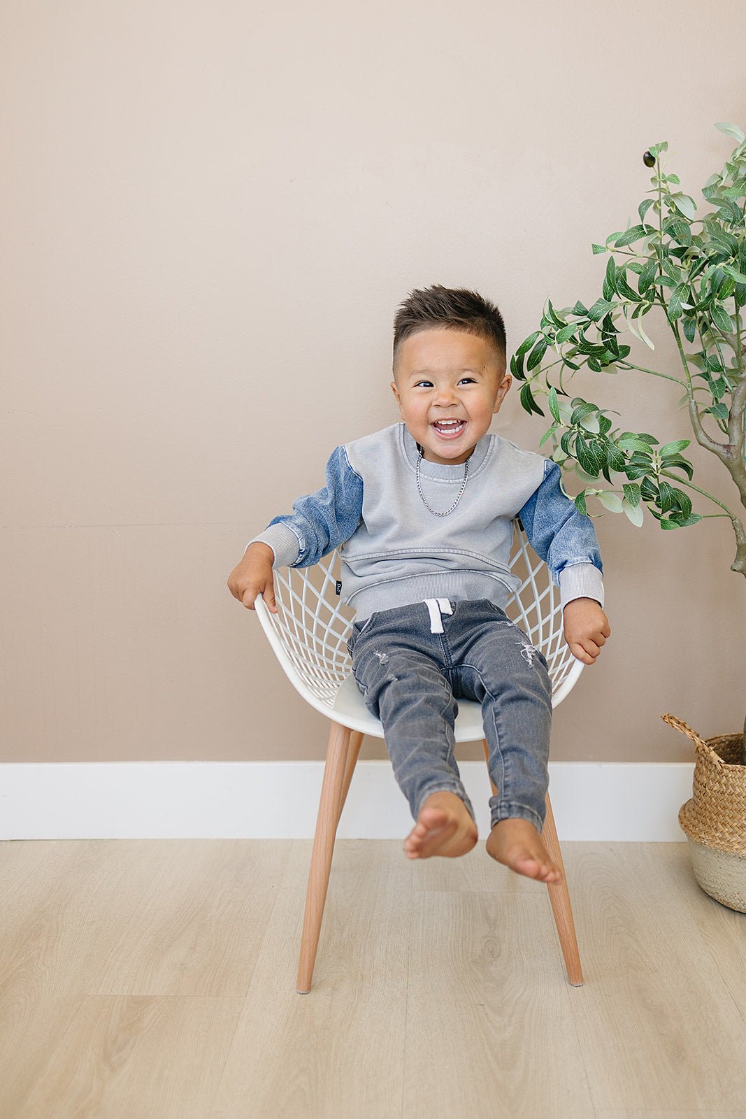 Morgan Crew Neck - Olive + Scout