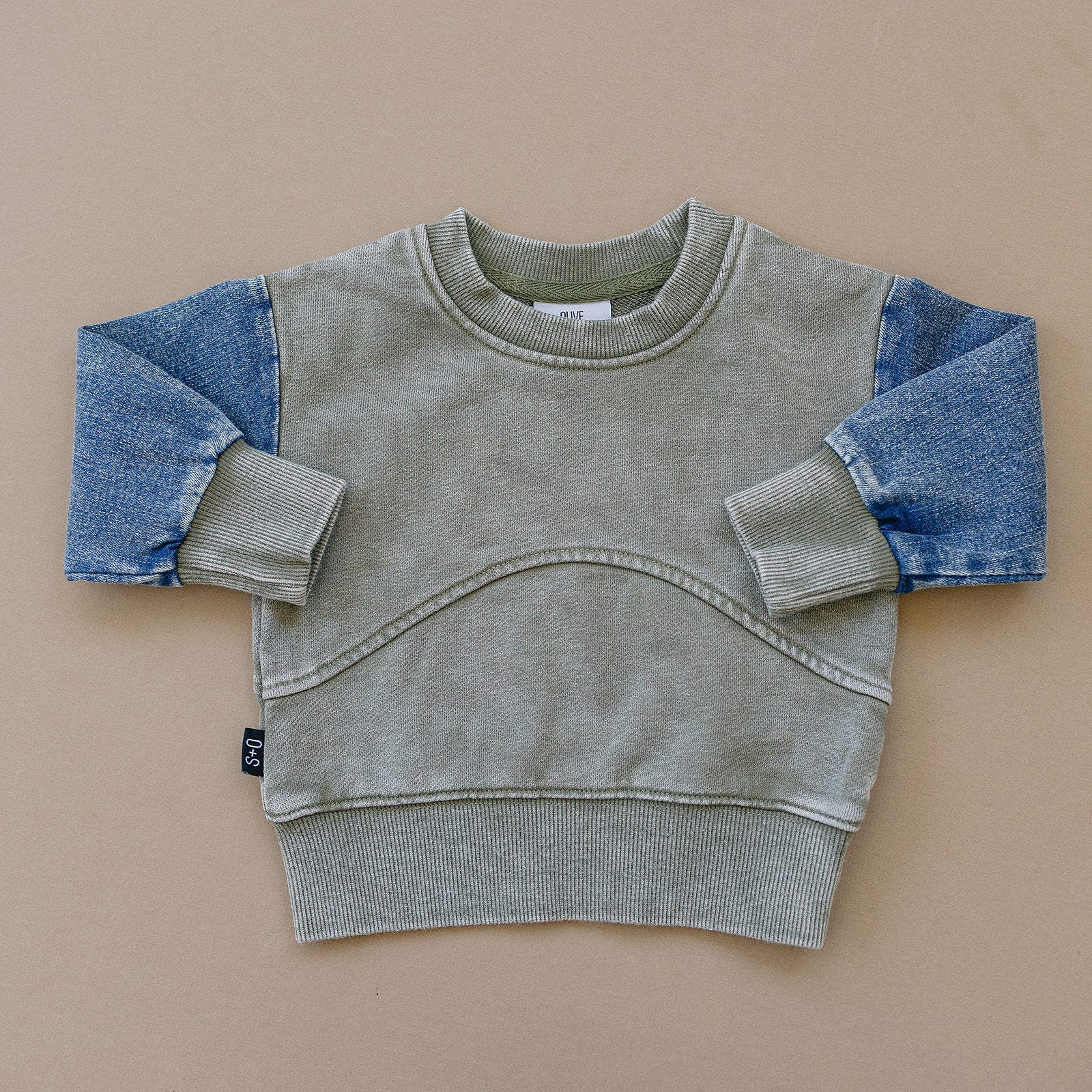 Morgan Crew Neck - Olive + Scout