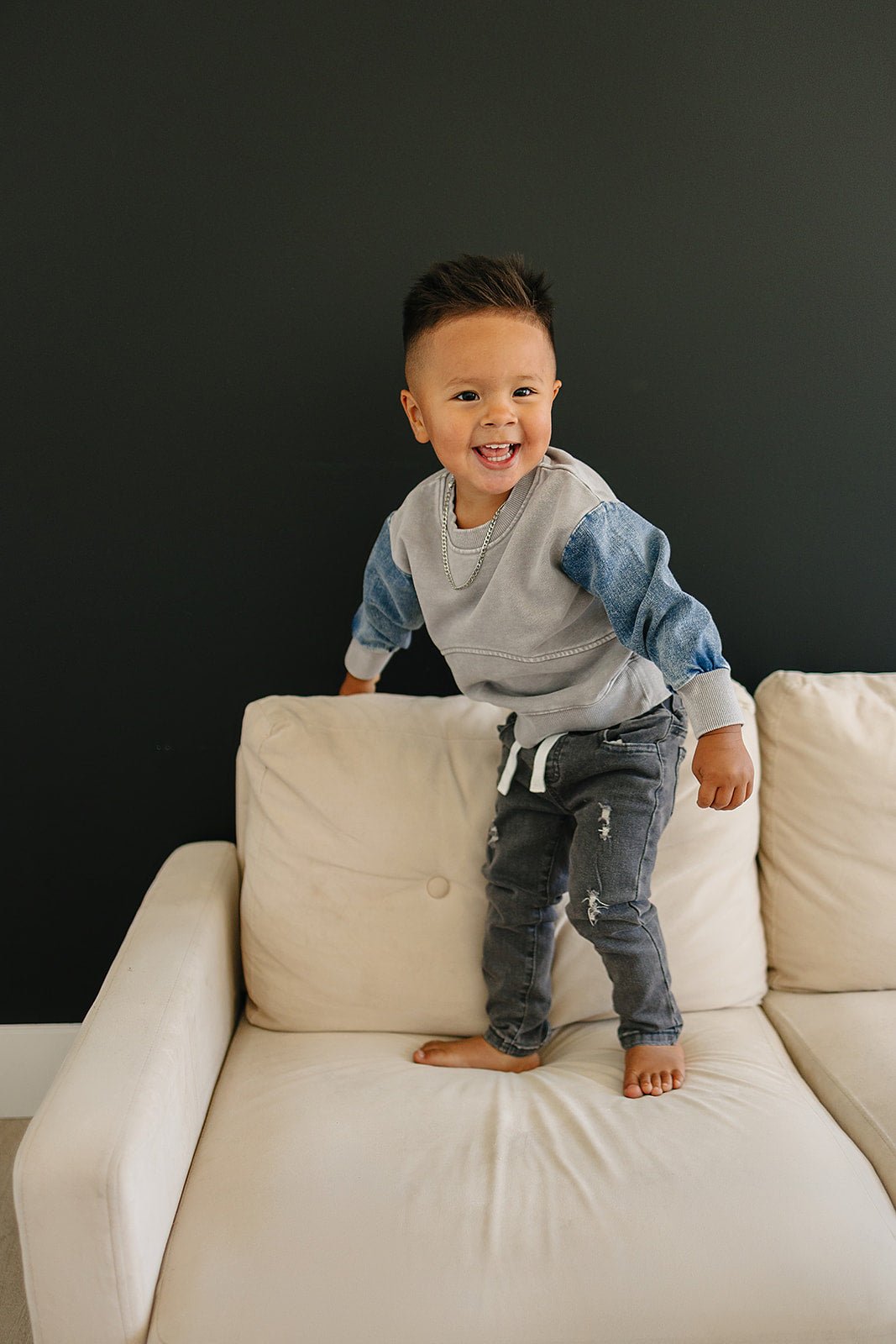 Morgan Crew Neck - Olive + Scout