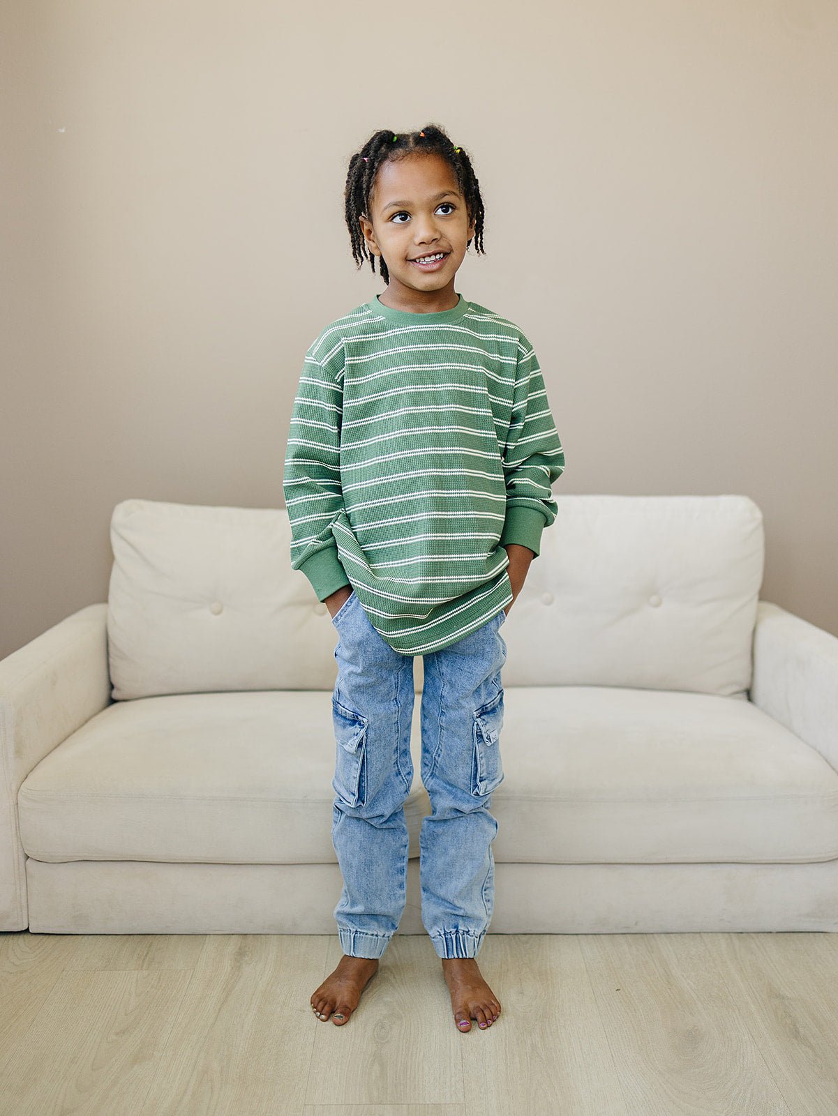 Ozzy Long Sleeve - Olive + Scout