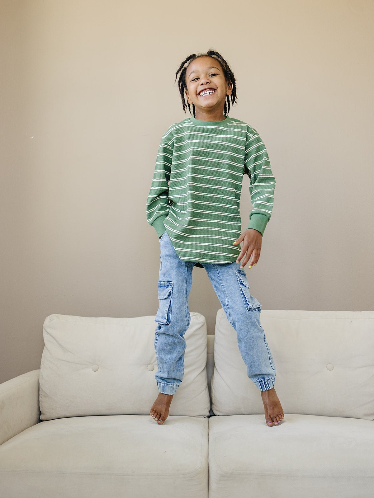 Ozzy Long Sleeve - Olive + Scout