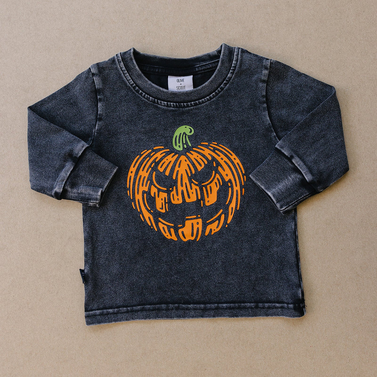 Pumpkin Long Sleeve - Olive + Scout