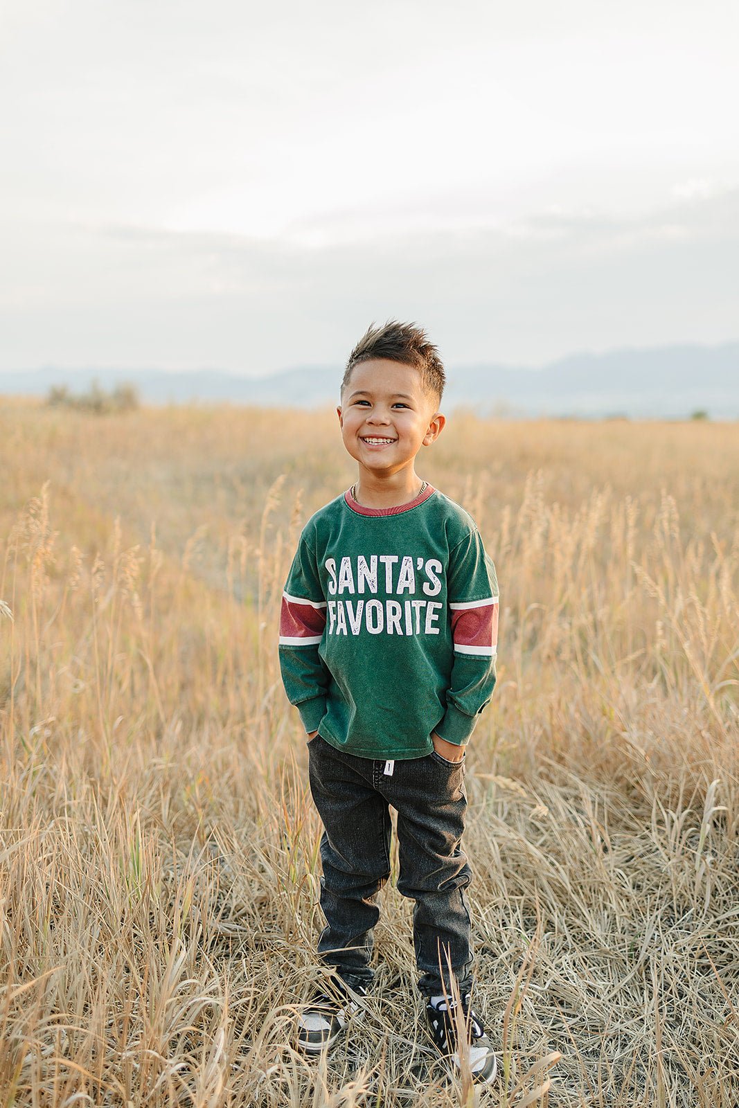 Santa's Favorite Long Sleeve - Olive + Scout