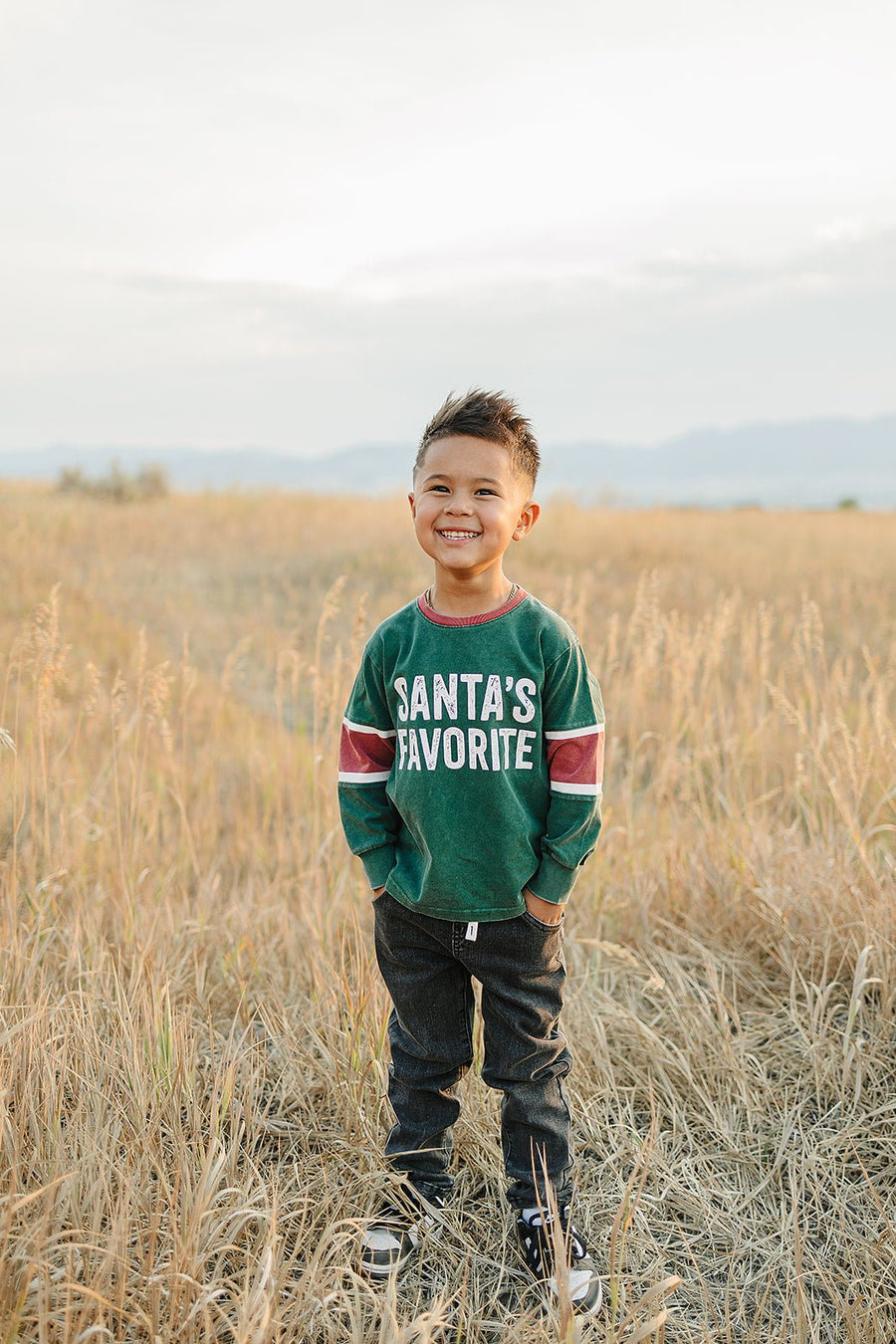 Santa's Favorite Long Sleeve - Olive + Scout