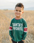 Santa's Favorite Long Sleeve - Olive + Scout