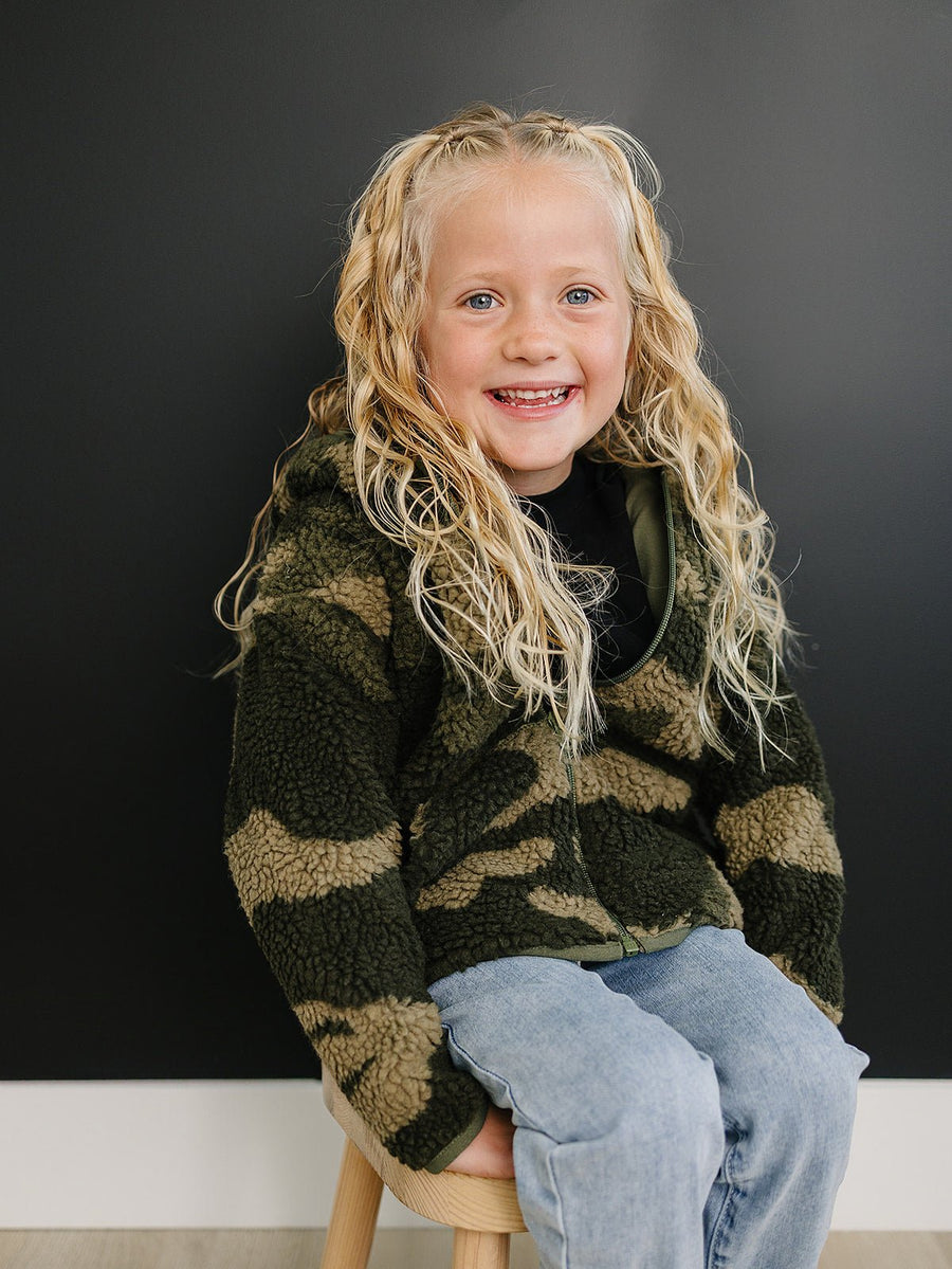 Shiloh Zip Up Jacket - Olive + Scout