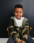 Shiloh Zip Up Jacket - Olive + Scout