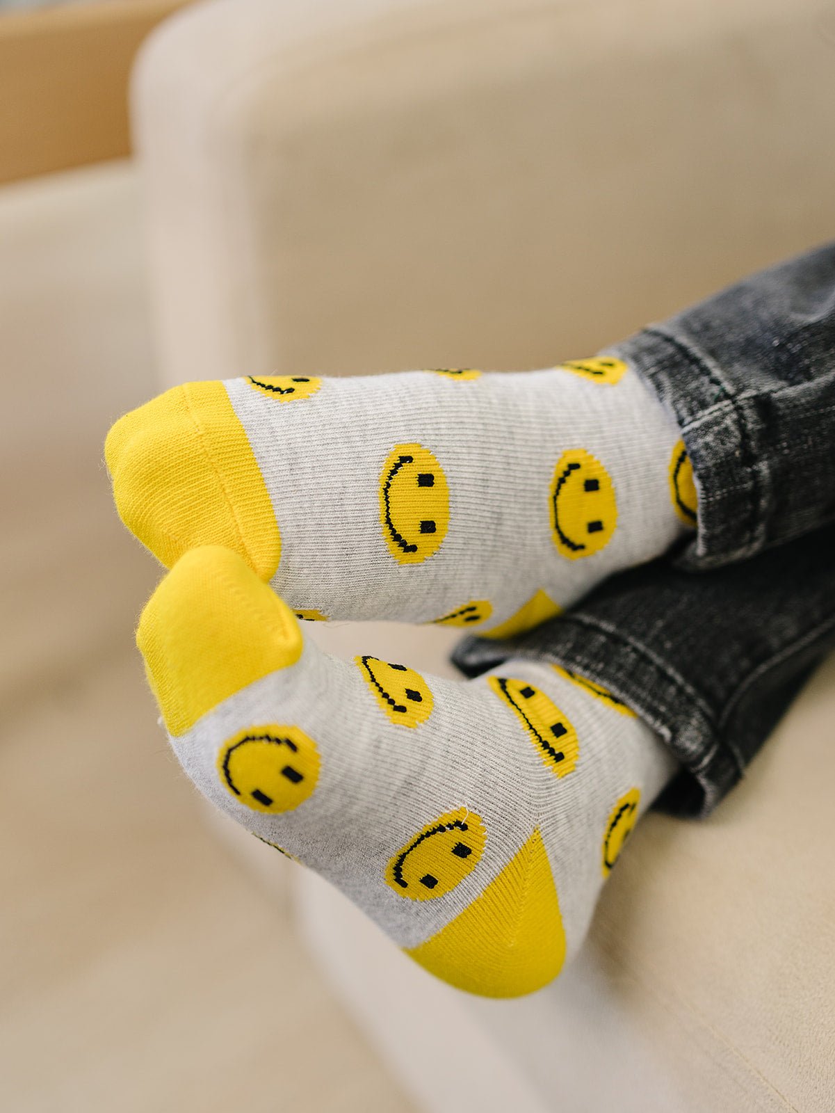 Smiley/Peace Socks 2 Pack - Olive + Scout
