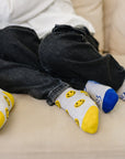 Smiley/Peace Socks 2 Pack - Olive + Scout