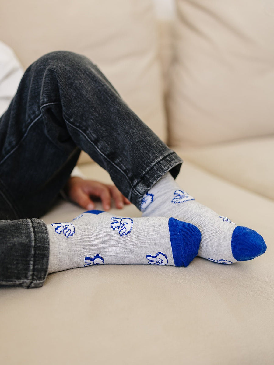 Smiley/Peace Socks 2 Pack - Olive + Scout