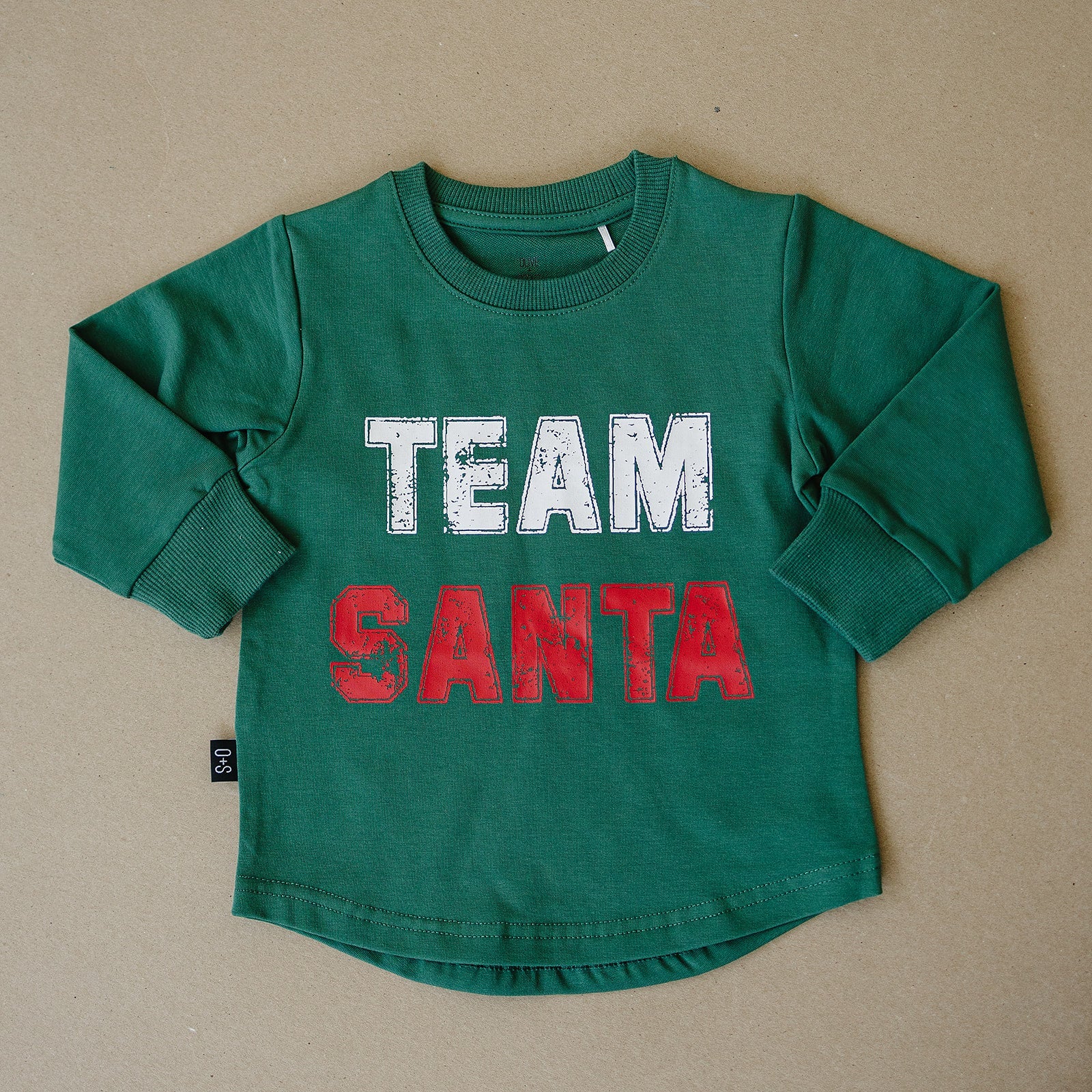 Team Santa Long Sleeve - Olive + Scout
