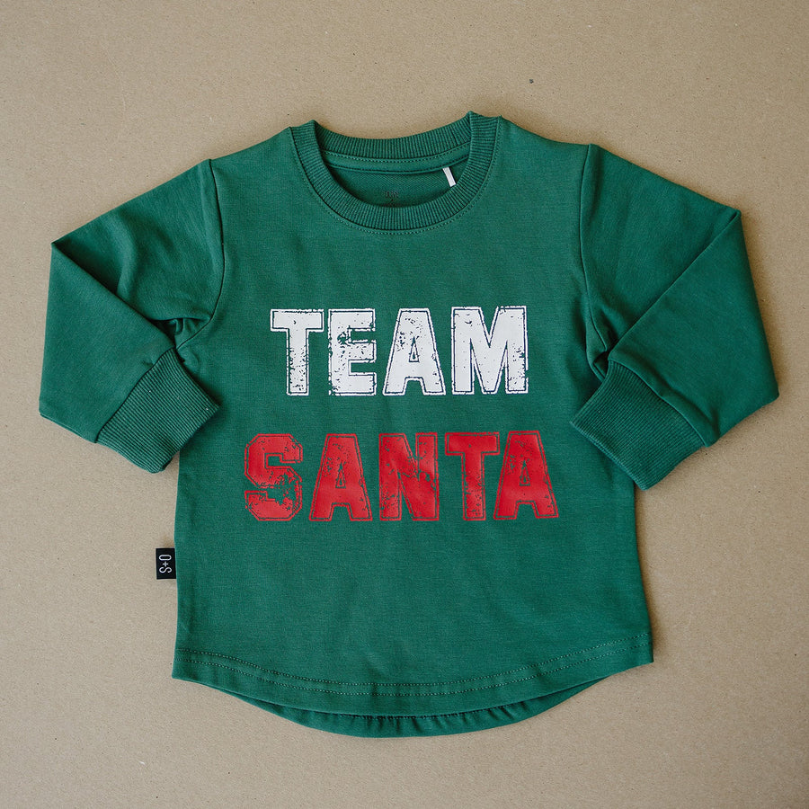 Team Santa Long Sleeve - Olive + Scout