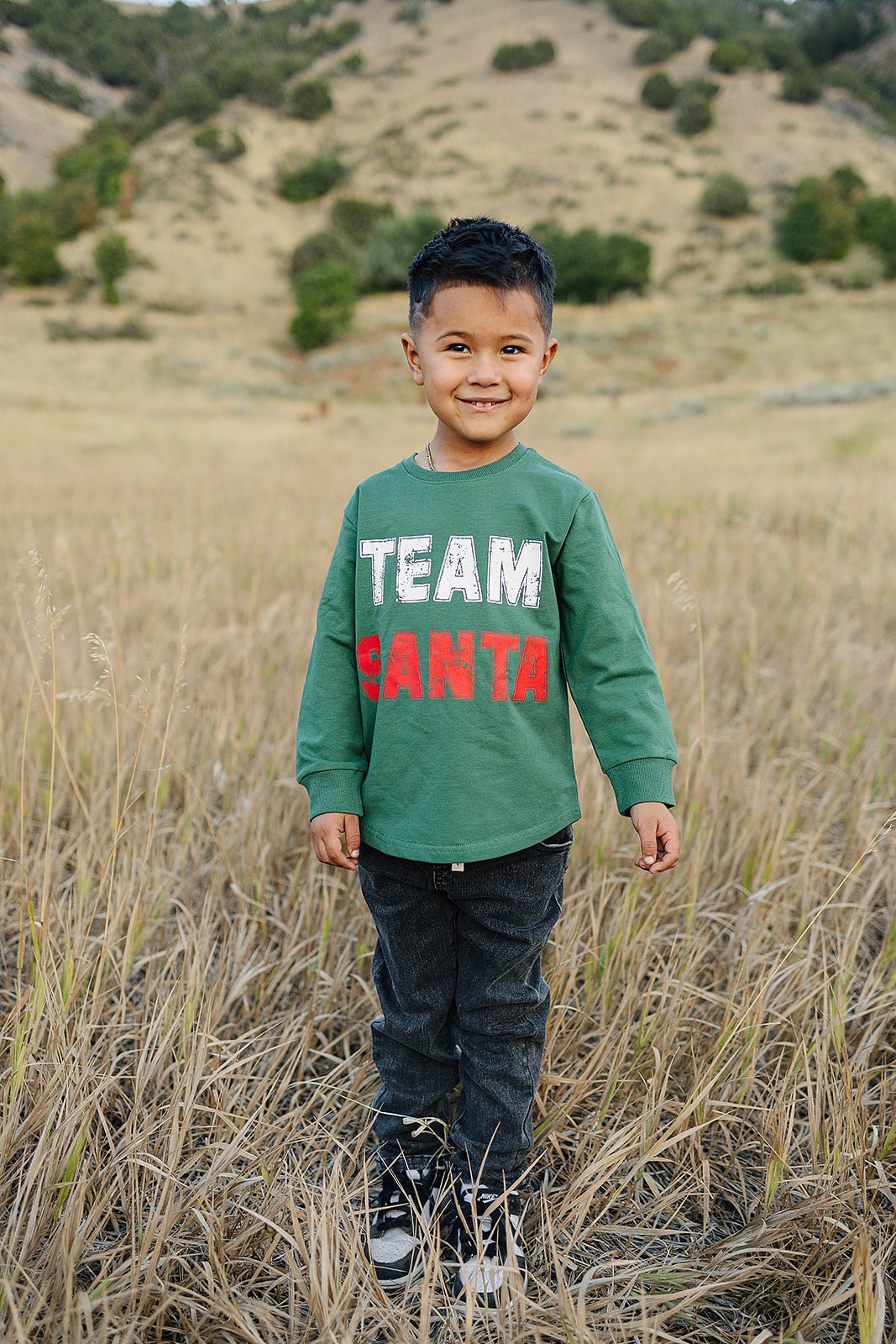 Team Santa Long Sleeve - Olive + Scout