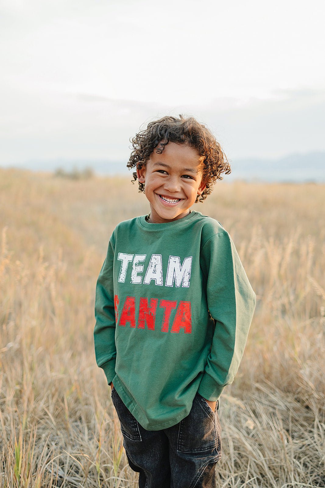 Team Santa Long Sleeve - Olive + Scout