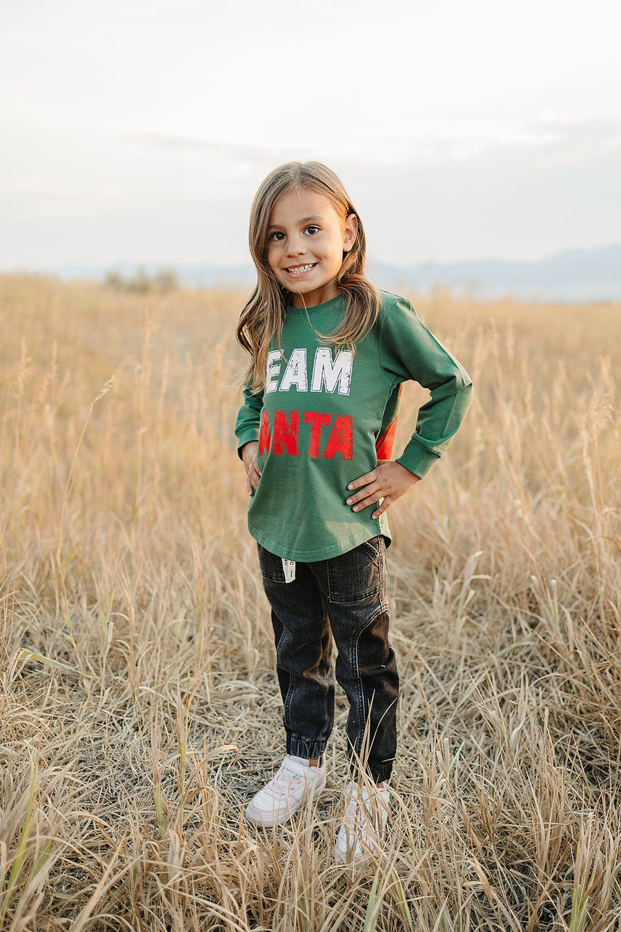 Team Santa Long Sleeve - Olive + Scout