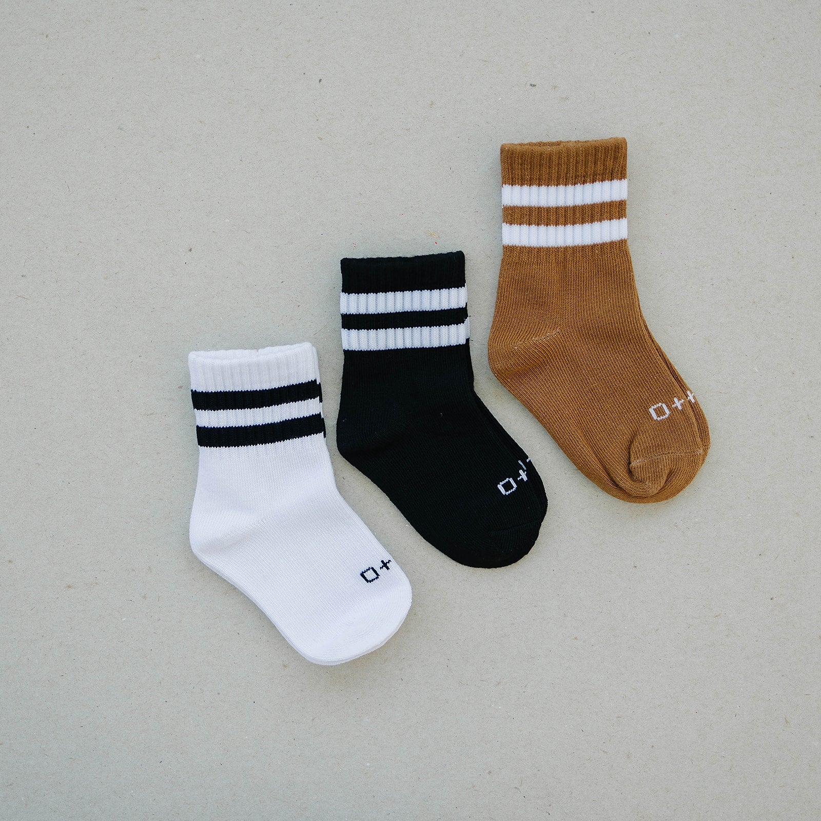 Crew Socks 3 Pack - Olive + Scout